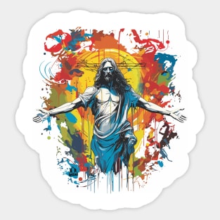 RESURRECTED JESUS Sticker